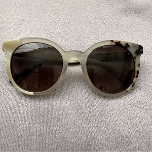 Fendi Cream Tri-Pattern Tortoise Sunglasses